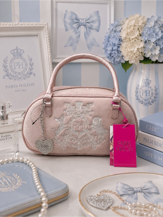 Paris Hilton Handbags - Paris Hilton crest bowler bag purse
